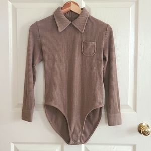 Samantha Pleet collared body suit